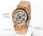TW Factory New Arrival Swiss Replica Piaget Altiplano Skeleton Rose Gold Watches 